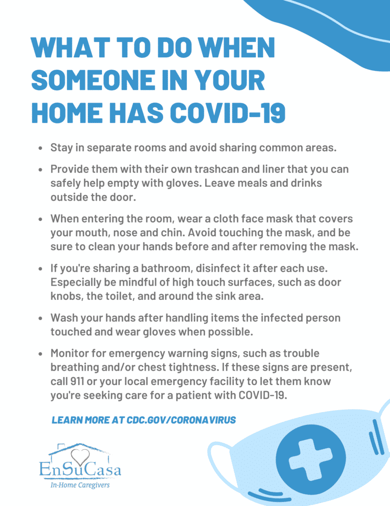 what to do when someone in your home has covid-19