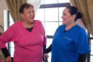 en su casa cargiver with client
